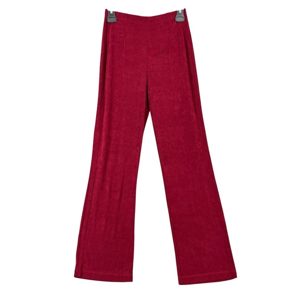 Chicos Travelers Size 6 Pants Wide Leg Pull On Stretch Comfort Streetwear Modern